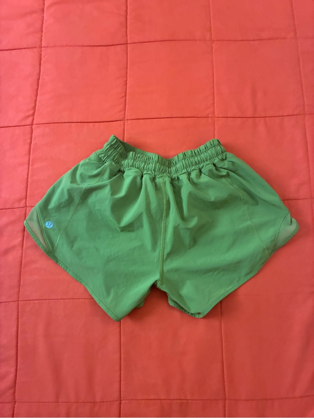 Lululemon Shorts Womens 2 Green Gym Athletic Activewear Running Sportswear